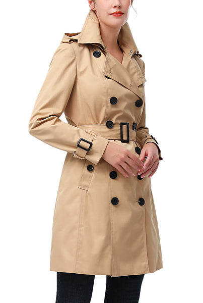 Kimi + Kai Women's "Adley" Waterproof Hooded Trench Coat