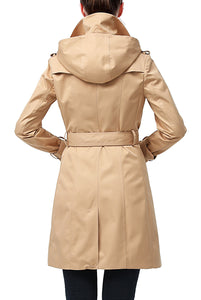 Kimi + Kai Women's "Adley" Waterproof Hooded Trench Coat
