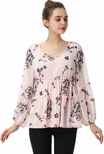 Load image into Gallery viewer, Kimi and Kai Women&#39;s &quot;Monica&quot; Chiffon Peasant Blouse
