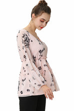 Load image into Gallery viewer, Kimi and Kai Women&#39;s &quot;Monica&quot; Chiffon Peasant Blouse