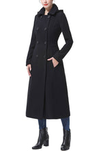 Load image into Gallery viewer, Kimi + Kai Women&#39;s &quot;Laila&quot; Long Hooded Wool Walking Coat