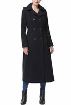 Kimi + Kai Women's "Laila" Long Hooded Wool Walking Coat
