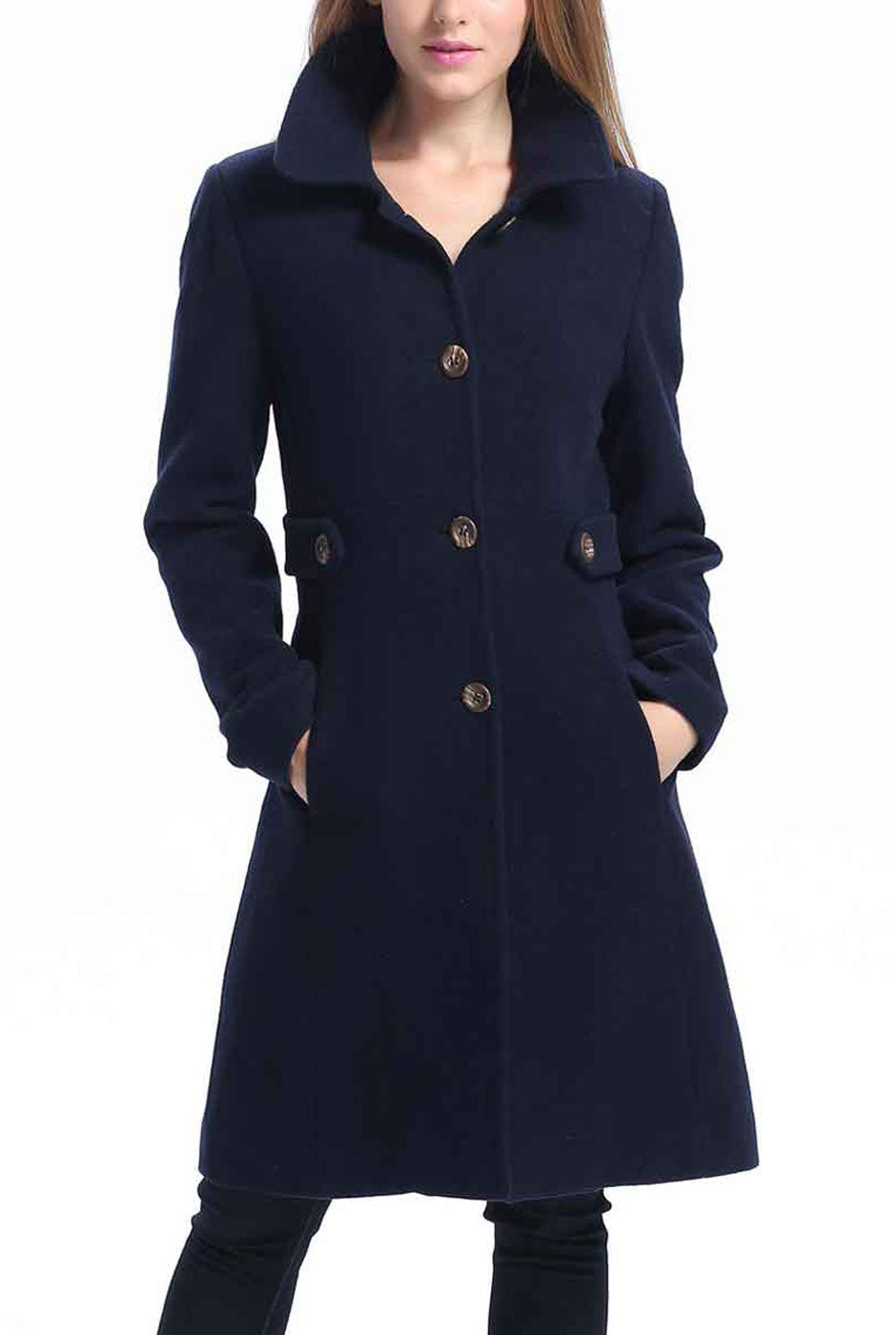 コート K-WAY Woman Coat Blue K8138PW K89 Jackets Woman LILY STRETCH POLY JERSEY Short BLUE DEPTH