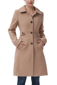 Kimi + Kai Women's "Heather" Wool Walking Coat