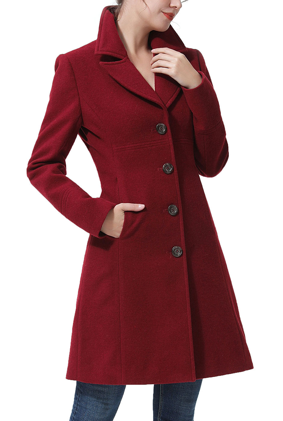 Kimi + Kai Women's "Joann" Wool Walking Coat