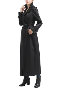 Kimi + Kai Women's "Alena" Waterproof Hooded Long Trench Coat