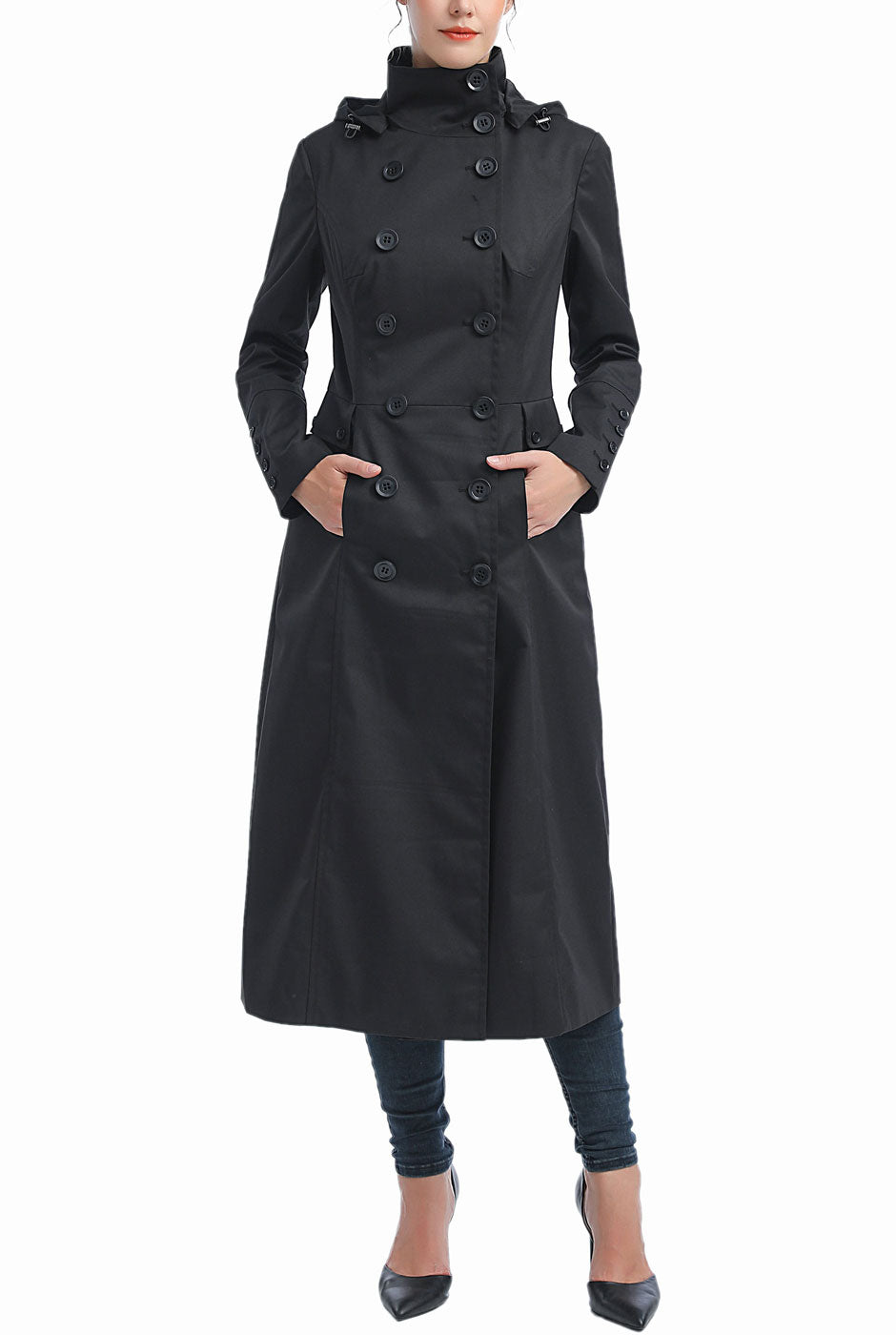 Kimi + Kai Women's Elana Waterproof Long Trench Coat – kimi + kai