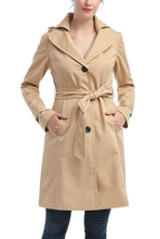 Load image into Gallery viewer, Kimi + Kai Women&#39;s &quot;Adel&quot; Waterproof Hooded Trench Coat