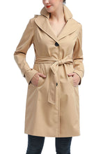 Load image into Gallery viewer, Kimi + Kai Women&#39;s &quot;Adel&quot; Waterproof Hooded Trench Coat