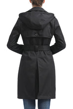 Load image into Gallery viewer, Kimi + Kai Women&#39;s &quot;Angie&quot; Waterproof Hooded Trench Coat