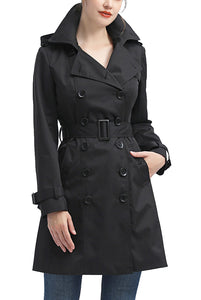 Kimi + Kai Women's "Adley" Waterproof Hooded Trench Coat