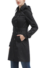 Load image into Gallery viewer, Kimi + Kai Women&#39;s &quot;Adley&quot; Waterproof Hooded Trench Coat