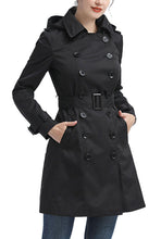 Load image into Gallery viewer, Kimi + Kai Women&#39;s &quot;Adley&quot; Waterproof Hooded Trench Coat