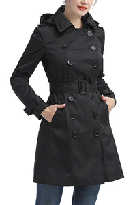 Kimi + Kai Women's "Adley" Waterproof Hooded Trench Coat