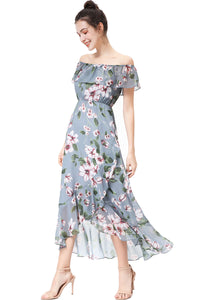 Kimi + Kai Women's "Adalee" Floral Print Chiffon Dress