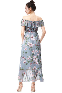 Kimi + Kai Women's "Adalee" Floral Print Chiffon Dress
