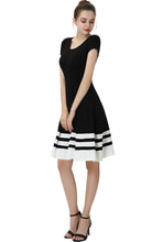 Load image into Gallery viewer, Kimi + Kai Women&#39;s &quot;Jessica&quot; Color-Block Fit &amp; Flare Dress