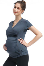 Load image into Gallery viewer, Kimi + Kai Maternity Essential Nursing Active Tee