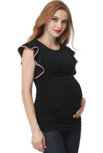 Load image into Gallery viewer, Kimi + Kai Maternity &quot;Ruth&quot; Ruffle Sleeve Top