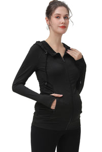 Kimi + Kai Maternity "Momo" Ruched Performance Jacket