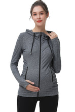 Load image into Gallery viewer, Kimi + Kai Maternity &quot;Momo&quot; Ruched Performance Jacket