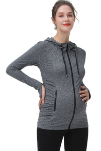 Kimi + Kai Maternity "Momo" Ruched Performance Jacket