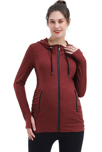 Kimi + Kai Maternity "Momo" Ruched Performance Jacket