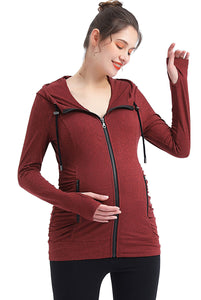 Kimi + Kai Maternity "Momo" Ruched Performance Jacket