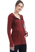 Load image into Gallery viewer, Kimi + Kai Maternity &quot;Momo&quot; Ruched Performance Jacket