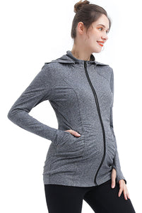 Kimi + Kai Maternity "Jojo" Performance Jacket with Detachable Hood