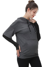 Load image into Gallery viewer, Kimi + Kai Maternity &quot;Bobo&quot; Nursing Performance Hoodie