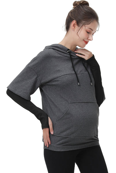 Kimi + Kai Maternity "Bobo" Nursing Performance Hoodie