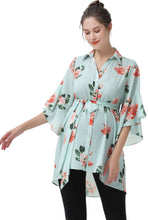 Load image into Gallery viewer, Kimi + Kai Maternity &quot;Emma&quot; Belted Nursing Blouse