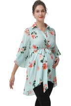 Kimi + Kai Maternity "Emma" Belted Nursing Blouse