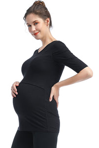 Kimi + Kai Essential Maternity & Nursing Tiered Top