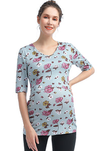 Kimi + Kai Essential Maternity & Nursing Tiered Top