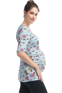 Kimi + Kai Essential Maternity & Nursing Tiered Top