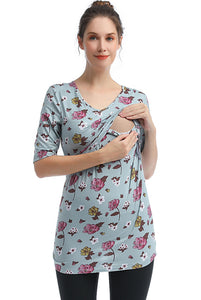 Kimi + Kai Essential Maternity & Nursing Tiered Top