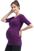 Load image into Gallery viewer, Kimi + Kai Essential Maternity &amp; Nursing Tiered Top