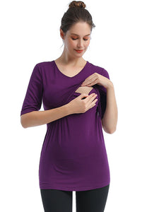 Kimi + Kai Essential Maternity & Nursing Tiered Top