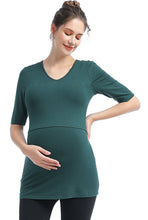 Load image into Gallery viewer, Kimi + Kai Essential Maternity &amp; Nursing Tiered Top