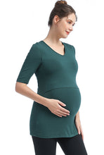 Load image into Gallery viewer, Kimi + Kai Essential Maternity &amp; Nursing Tiered Top