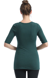 Kimi + Kai Essential Maternity & Nursing Tiered Top