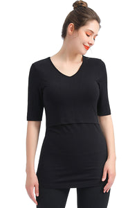 Kimi + Kai Essential Maternity & Nursing Tiered Top