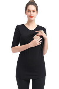 Kimi + Kai Essential Maternity & Nursing Tiered Top