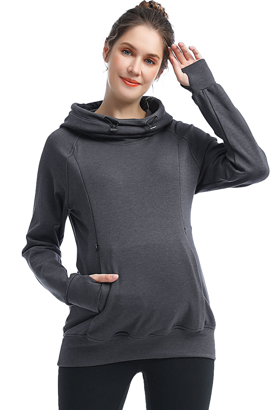 Kimi + Kai Maternity "Posie" Active Nursing Hoodie