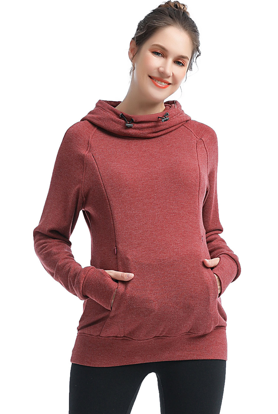 売れ筋商品|||キミ アンド カイ パーカー・スウェットシャツ アウター レディース Maternity Nursing Active Hoodie Sweatshirt Dark gray Maternity Activewear – kimi + kai