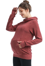 Load image into Gallery viewer, Kimi + Kai Maternity &quot;Posie&quot; Active Nursing Hoodie