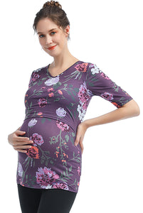 Kimi + Kai Essential Maternity & Nursing Tiered Top