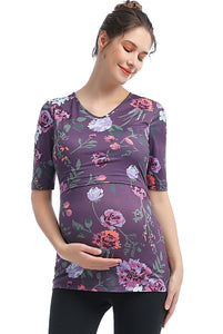 Kimi + Kai Essential Maternity & Nursing Tiered Top